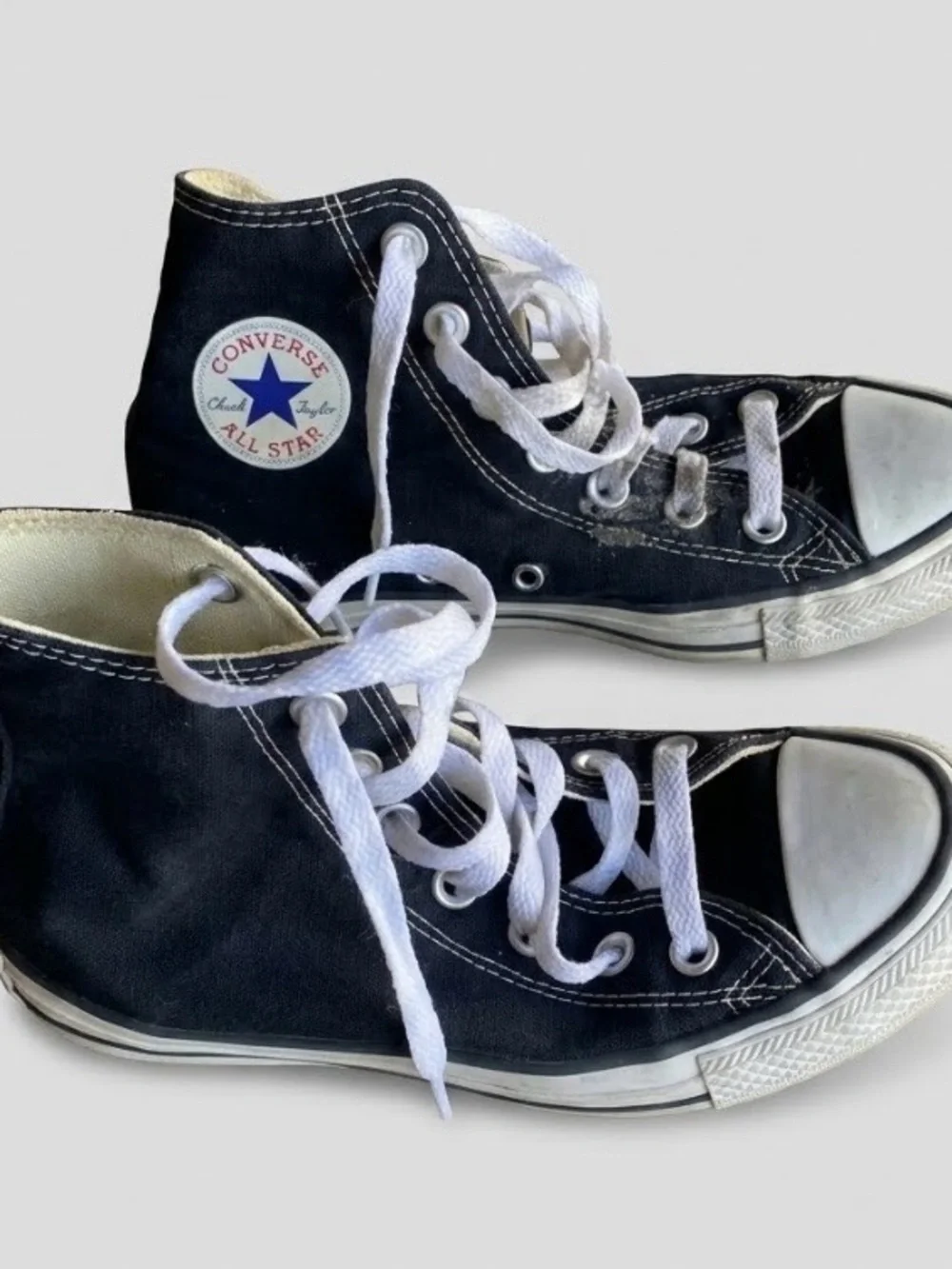Canvas High Top Sneakers Womens Size 6